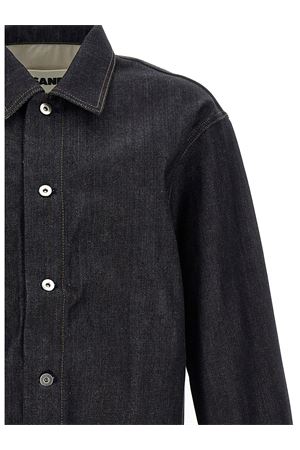 Navy blue cotton denim shirt JIL SANDER | J23DL0101J45041405